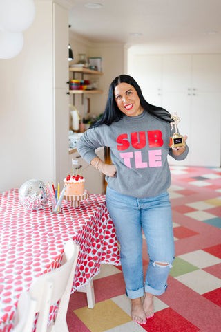 subtle pullover sweatshirt