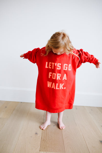 let's go for a walk sweatshirt