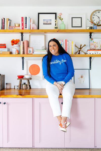 mandatory fun pullover sweatshirt