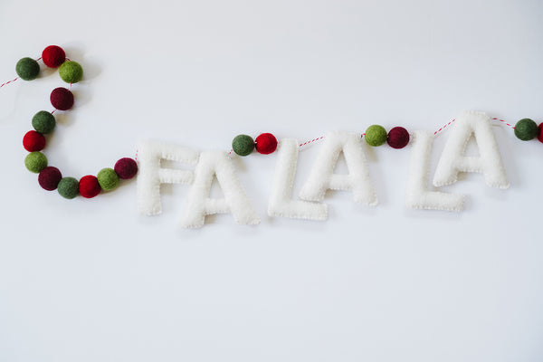 Hand Stitched Felt Letters