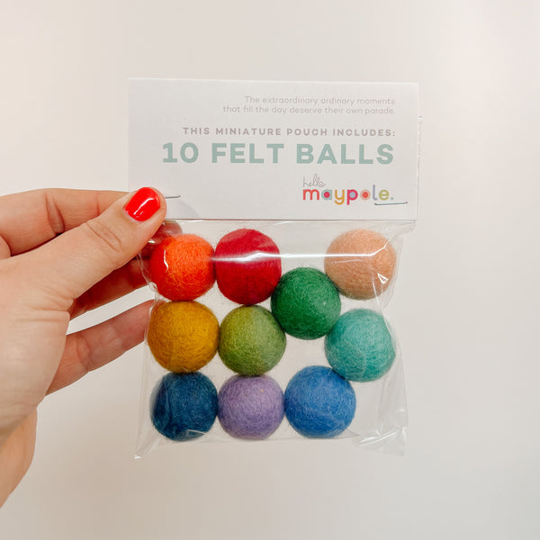 Hello Maypole x Shavs Paper Felt Balls
