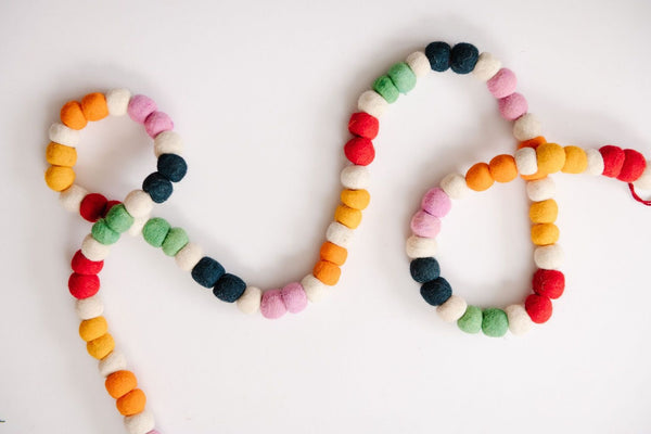 Gumball Felt Ball Garland
